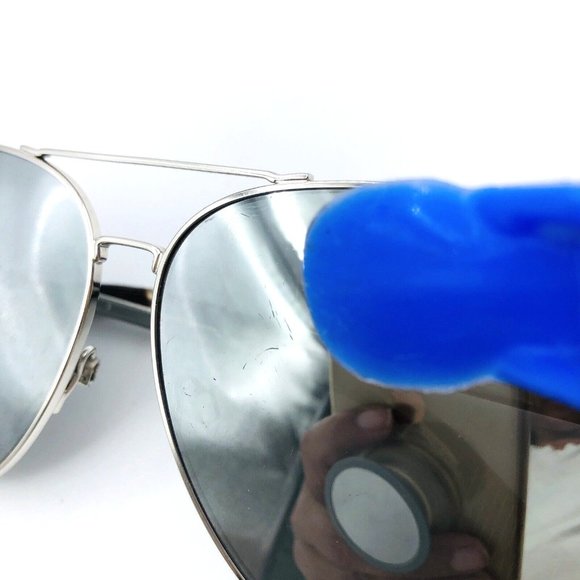 RAG & BONE Aviator RNB1006/S Silver Metal Frame Gray Mirror Lens Sunglasses - Picture 10 of 10